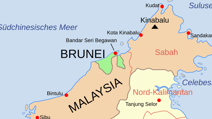 Borneo auf der Landkarte [1]